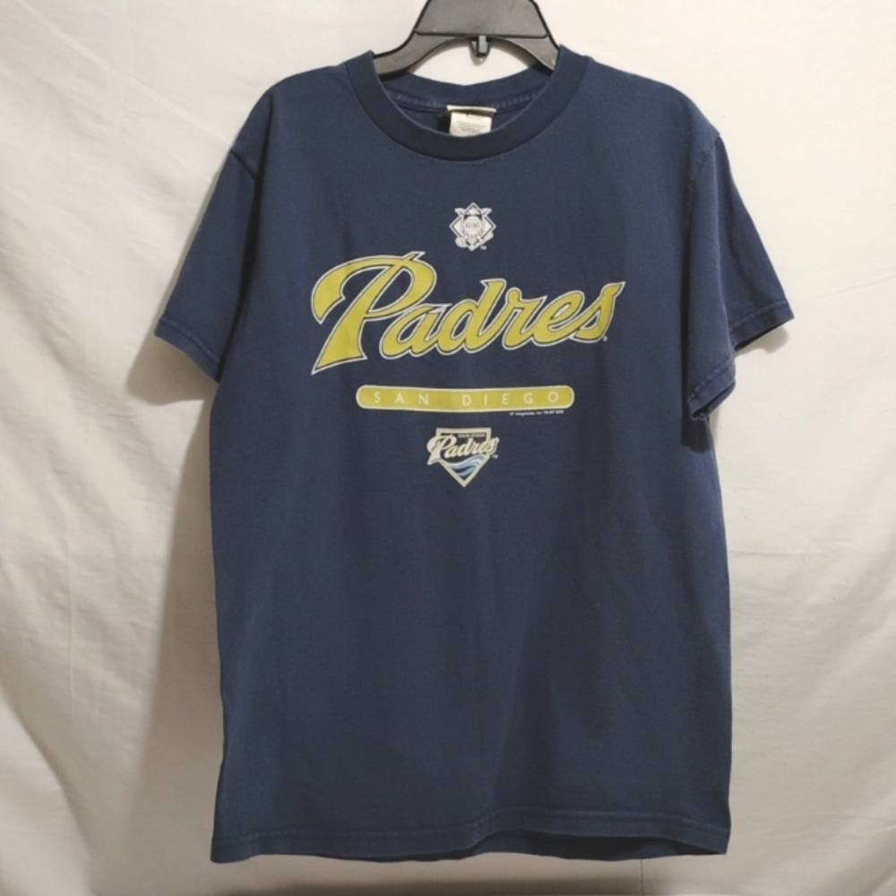 Lee Navy Blue San Diego Padres Short Sleeve Tee (L/14/16)